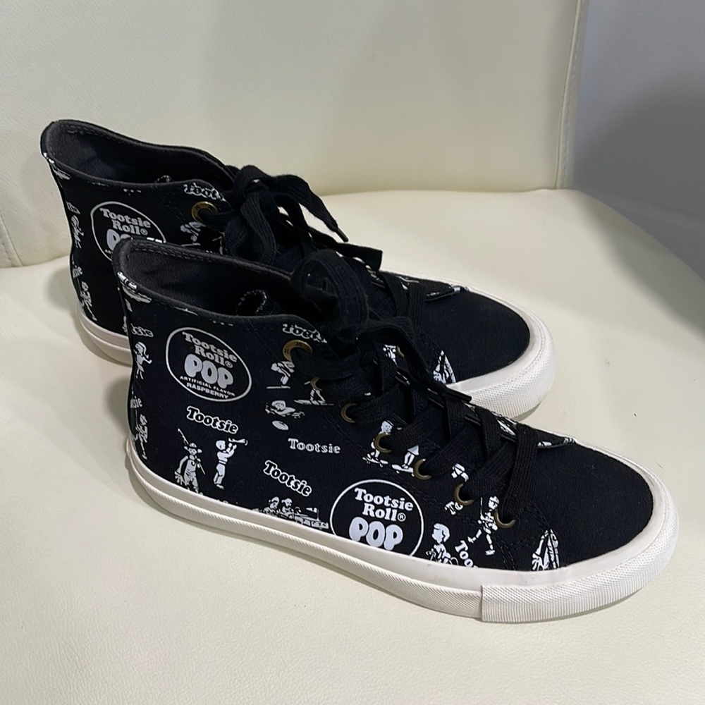 Blanxme. Black/White Prototype for Tootsie Pop Hightop Sneakers